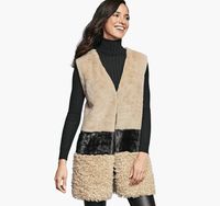 Mixed-Media Faux-Fur Vest