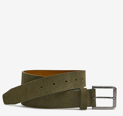 Micro-Textured Suede Belt