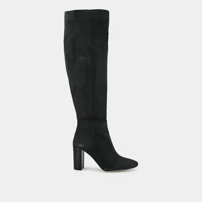 HARLEY charcoal faux suede boots
