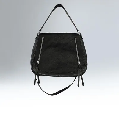 Sac 'Rachel' en cuir noir