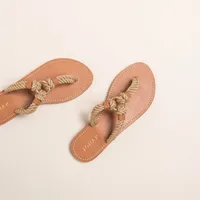 Flip-flop style sandals with loop