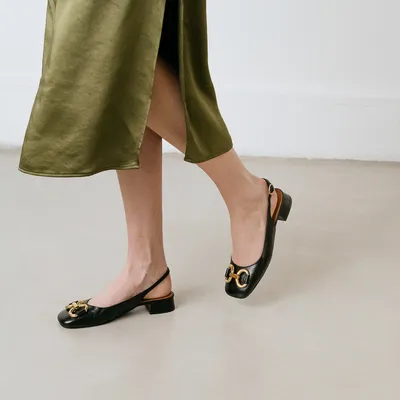 Ballerinas with flat heels