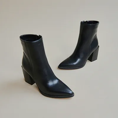 Pointed heeled boots