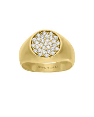 Anillo de Oro Amarillo 14K con Zirconias