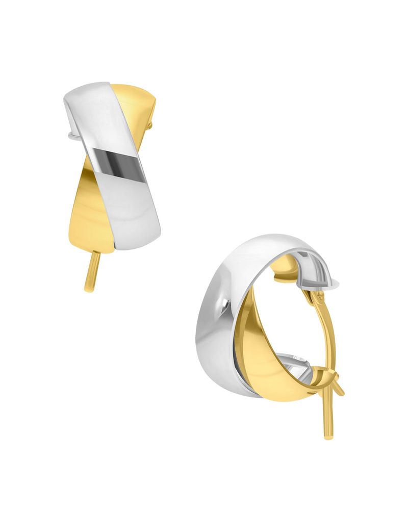 arracadas de oro amarillo 14k chicas 10mm-Bizzarro