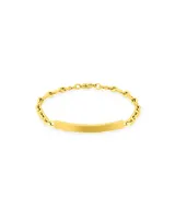 Esclava De Oro Amarillo Y Blanco 14K (21 Cm)