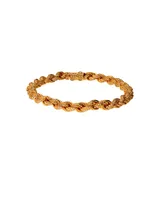 Pulsera De Oro Amarillo 14K ( Cm) ( Mm) Con Zirconias