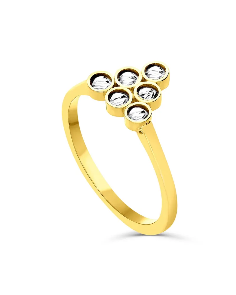 Anillo De Oro Amarillo Y Blanco 14K