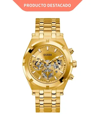 RELOJ GUESS CONTINENTAL CABALLERO DORADO