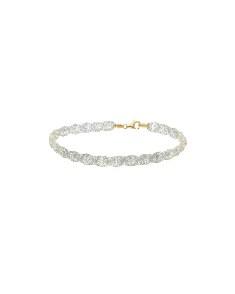 Pulsera De Oro Amarillo 14K 19Cm Con Zirconias