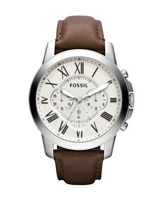 Reloj Fossil Grant Chronograph Brown Leather para Caballero