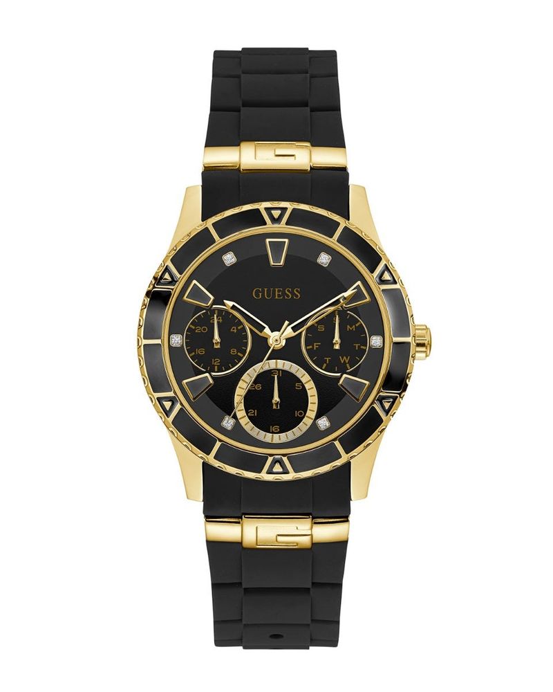 Reloj Guess Valencia para Dama Negro/Oro