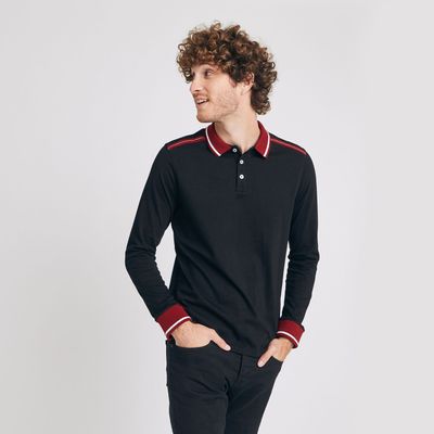 Polo manches longues jersey