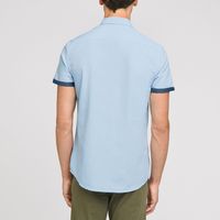 Chemise slim manches courtes coton