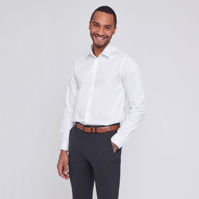 Chemise slim en satin