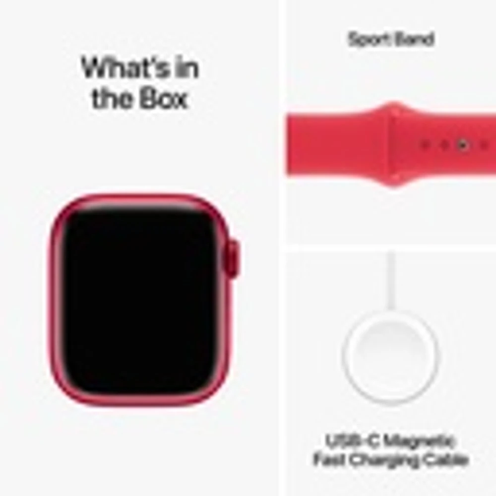 Apple Watch Series 9 (PRODUCT)RED Aluminium Case with (PRODUCT)RED Sport Band