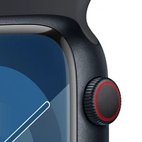 Apple Watch Series 9 Midnight Aluminium Case with Midnight Sport Band