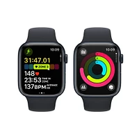 Apple Watch Series 9 Midnight Aluminium Case with Midnight Sport Band