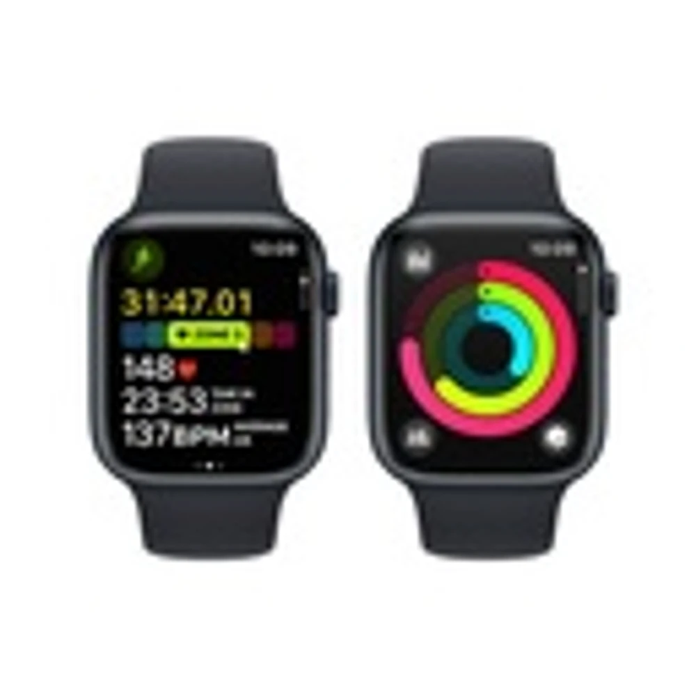 Apple Watch Series 9 Midnight Aluminium Case with Midnight Sport Band