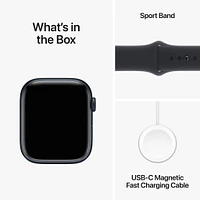 Apple Watch Series 9 Midnight Aluminium Case with Midnight Sport Band