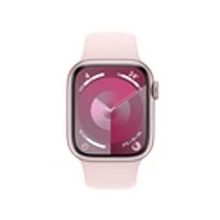 Apple Watch Series 9 Pink Aluminium Case with Light Pink Sport Band