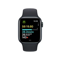 Apple Watch SE (2023) Midnight Aluminium Case with Sport Band