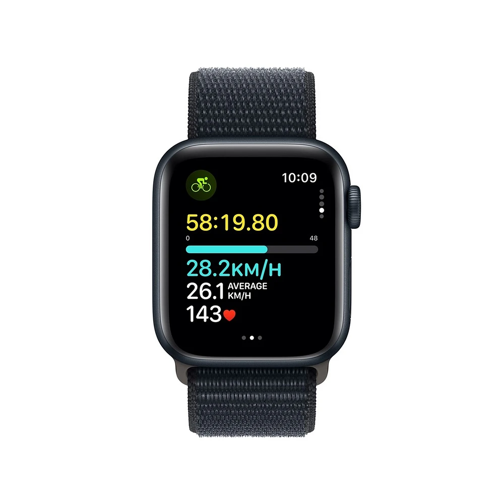 Apple Watch SE (2023) Midnight Aluminium Case with Sport Loop