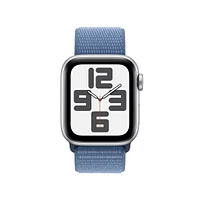 Apple Watch SE (2023) Silver Aluminium Case with Winter Blue Sport Loop