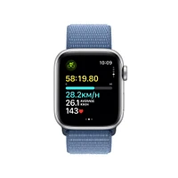 Apple Watch SE (2023) Silver Aluminium Case with Winter Blue Sport Loop