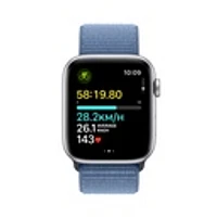 Apple Watch SE (2023) Silver Aluminium Case with Winter Blue Sport Loop