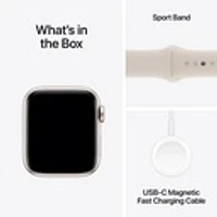 Apple Watch SE (2023) Starlight Aluminium Case with Sport Band