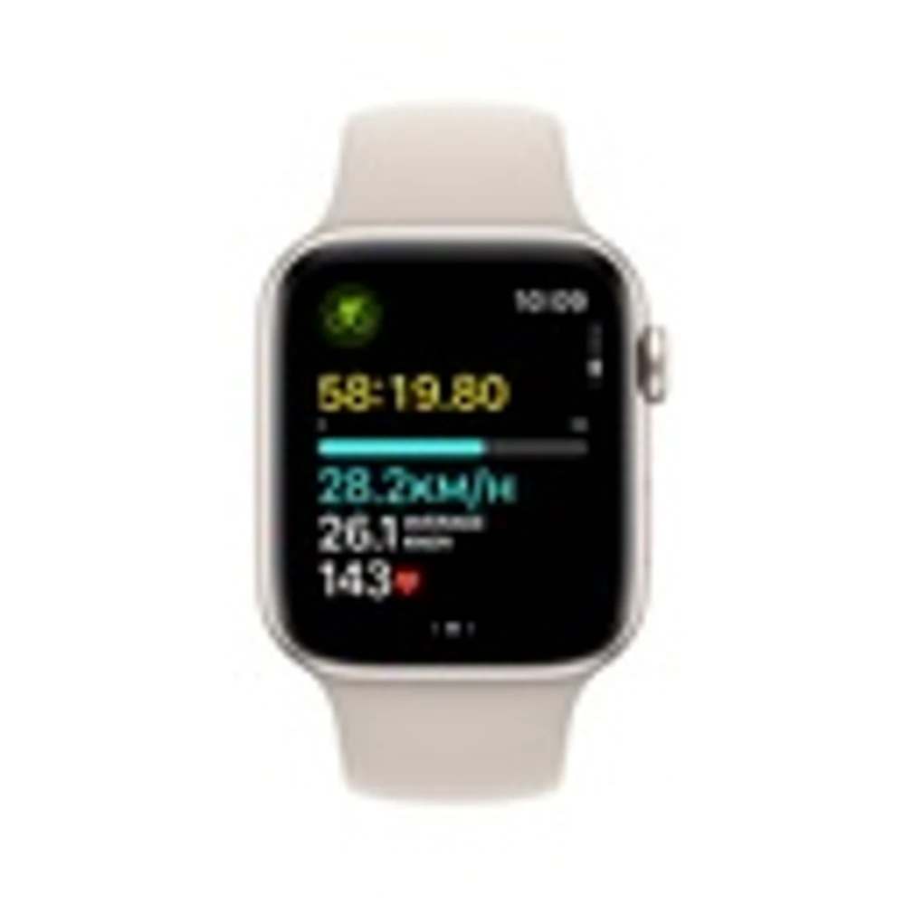 Apple Watch SE (2023) Starlight Aluminium Case with Sport Band