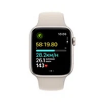 Apple Watch SE (2023) Starlight Aluminium Case with Sport Band