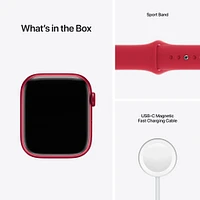 Apple Watch Series 7 (PRODUCT)RED Aluminium Case with (PRODUCT)RED Sport Band (45mm, GPS and Cellular) - Open Box