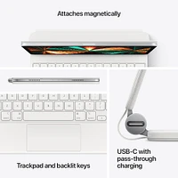 Magic Keyboard for iPad Air 13-inch (M2) & iPad Pro 12.9-inch (4th, 5th, & 6th Gen) - US English