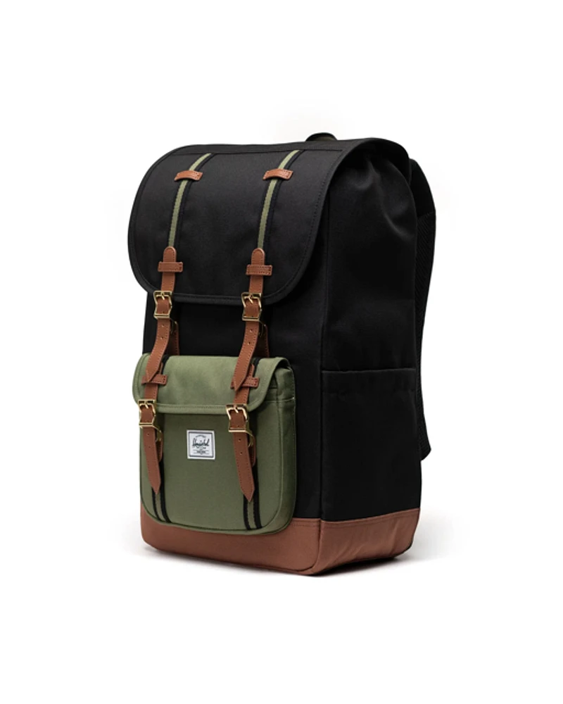 Herschel Little America Backpack - Black / Four Leaf Clover