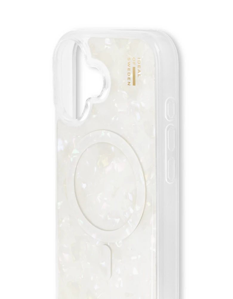 Ideal of Sweden Pearl Case with MagSafe for iPhone 16 - White