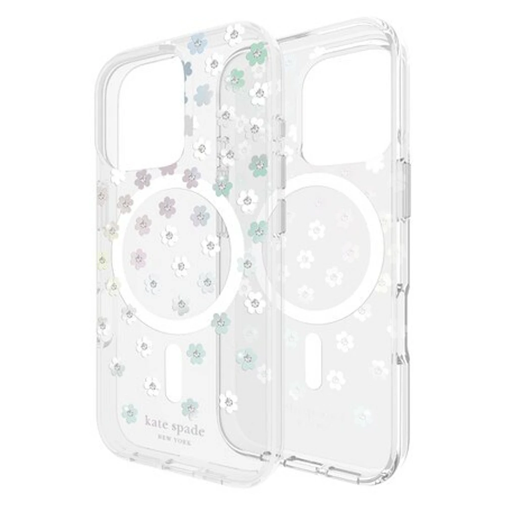 kate spade new york Protective Case with MagSafe for iPhone 16 Pro - Scattered Flower