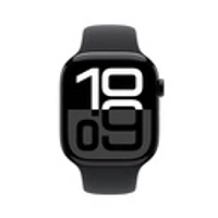 Apple Watch Series 10 Jet Black Aluminium Case with Black Sport Band