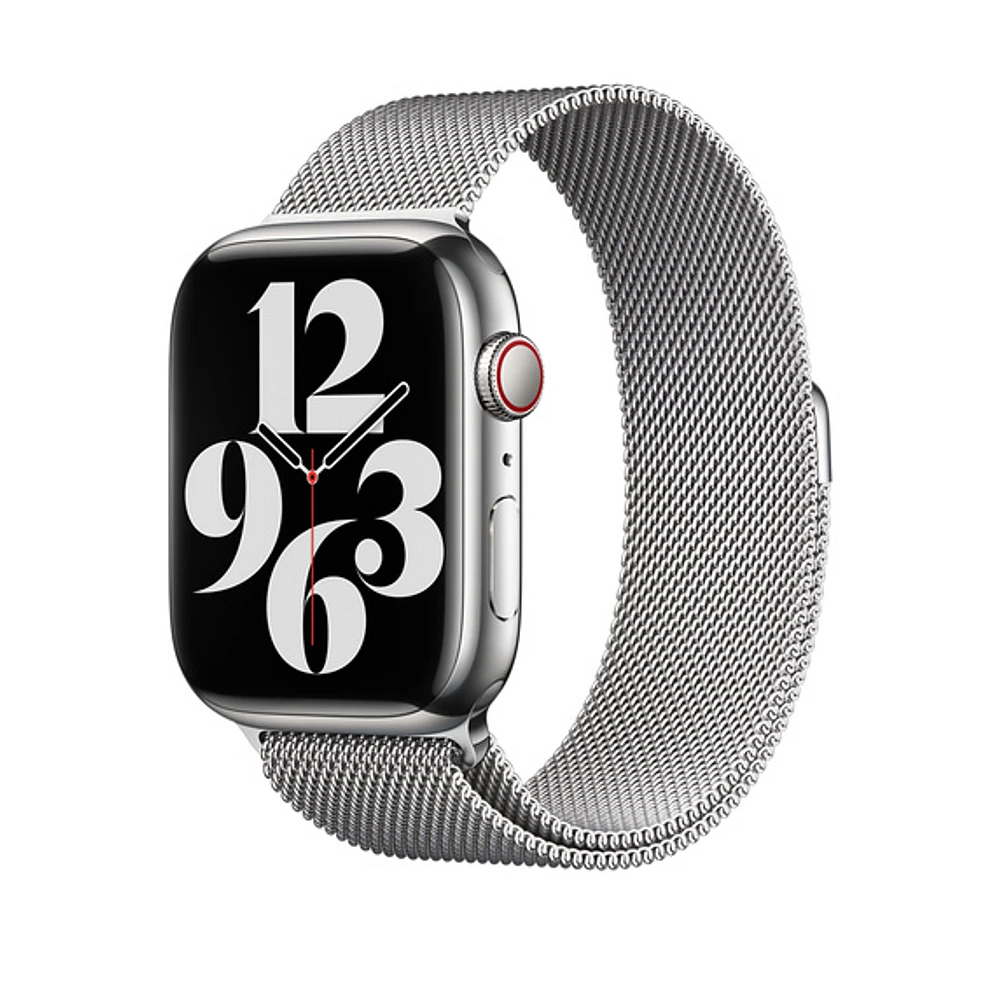 Apple 38/40/41mm Silver Milanese Loop