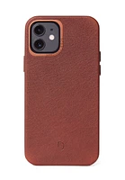 Decoded Leather Backcover iPhone 12 mini - Chocolate Brown