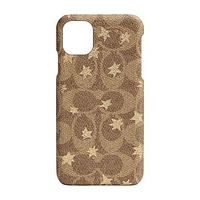 COACH Slim Wrap Case for iPhone 11 Pro - Signature C Khaki Pop Star