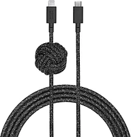 Native Union 3M USB-C to Lightning Knot Night Cable - Cosmos Black