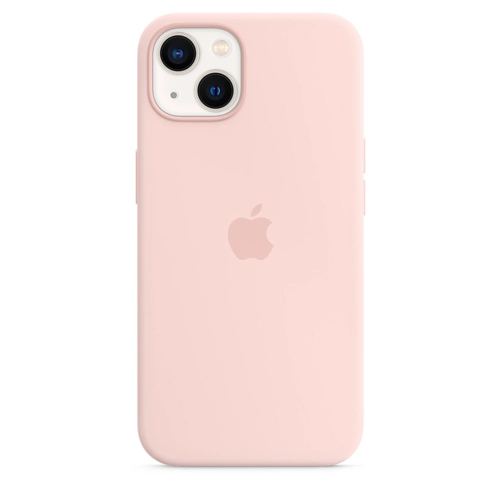 Apple iPhone 13 Silicone Case with MagSafe – Chalk Pink