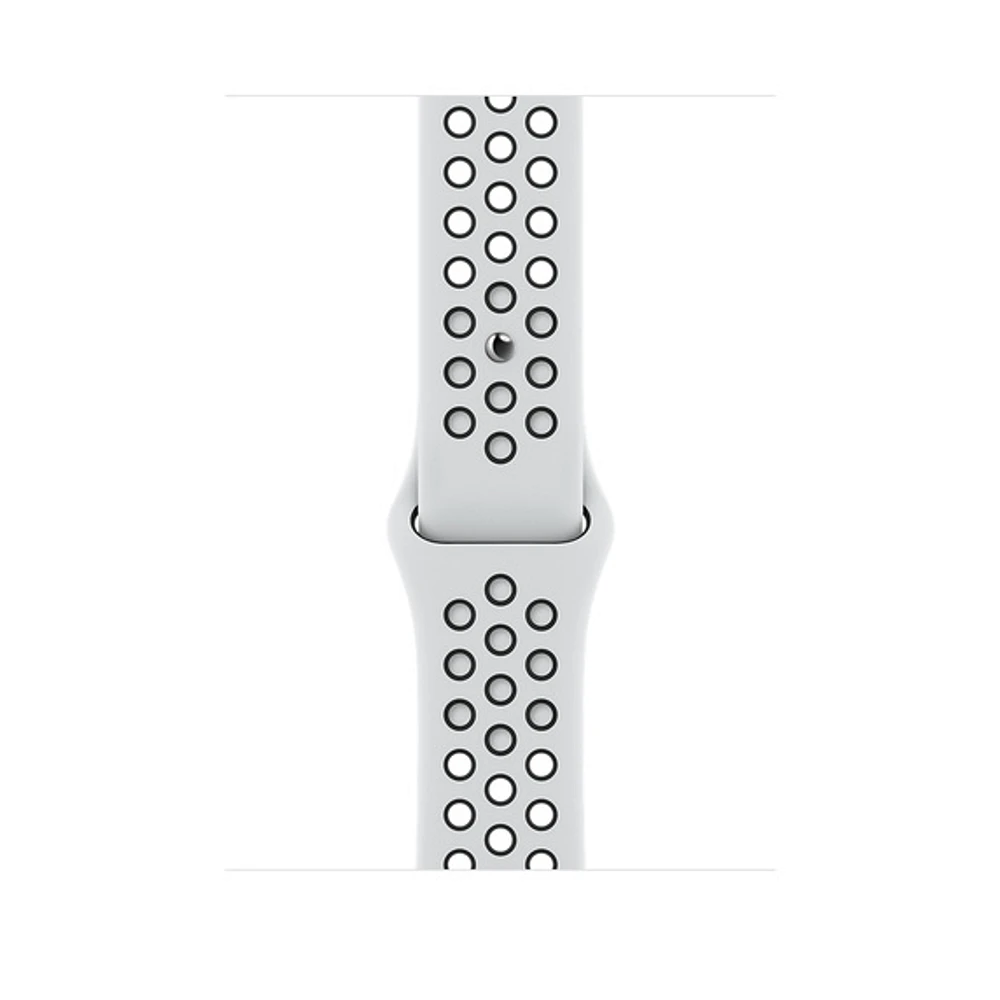 Apple 41mm Pure Platinum/Black Nike Sport Band - Regular