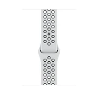 Apple 41mm Pure Platinum/Black Nike Sport Band - Regular