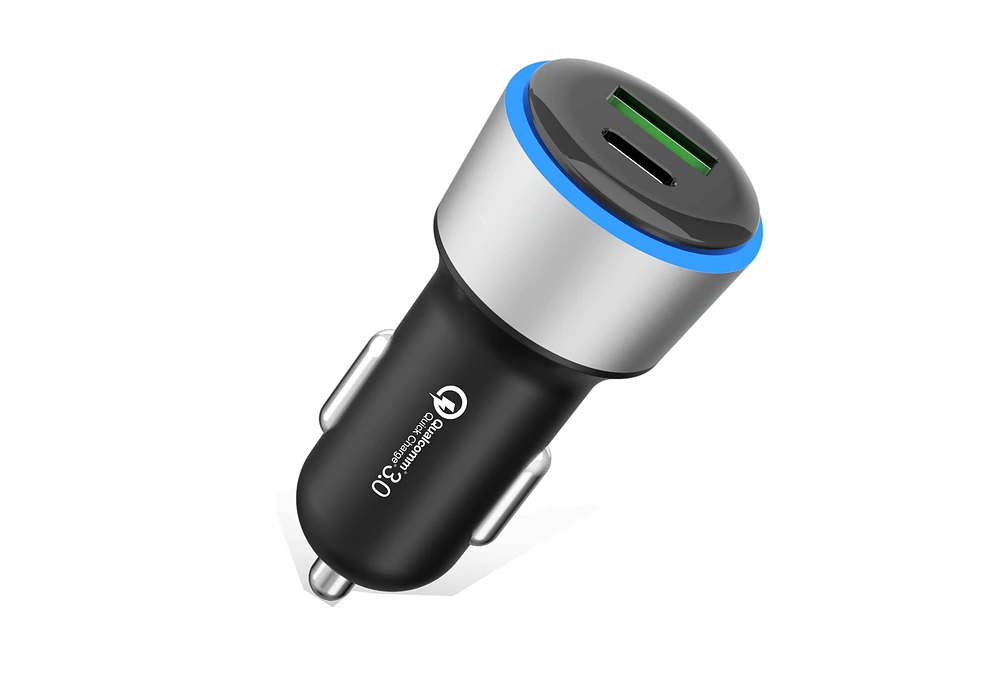 jump+ Dual USB Car Charger, 1 x USB-A, 1 x USB-C 45W Max