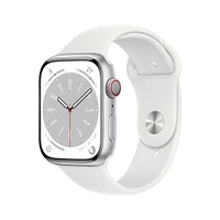 Apple Watch Series 8 Silver Aluminium Case with White Sport Band