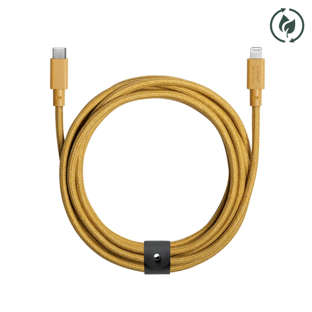 Native Union 3M Belt USB-C to Lightning Charging Cable - Kraft