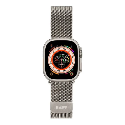 LAUT 42/44/45/49mm Steel Loop for Apple Watch Ultra - Titanium